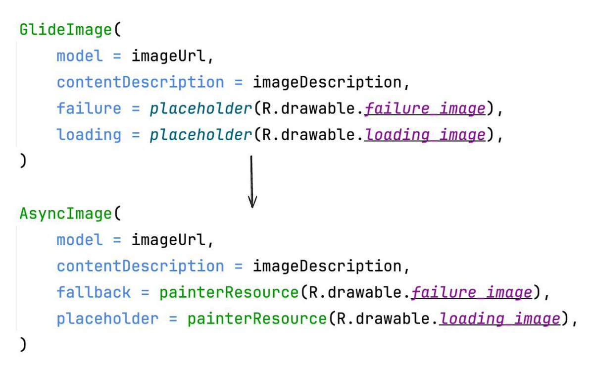marcinmoskala's tweet image. 🤔 Why using Coil instead of Glide for loading images on Android? 👇🧵

 Coil is:
👉 Multiplatform
👉 Coroutines-first
👉 Lightwaight (2MB, which is 40% less than Glide)
👉 Has stable Compose API