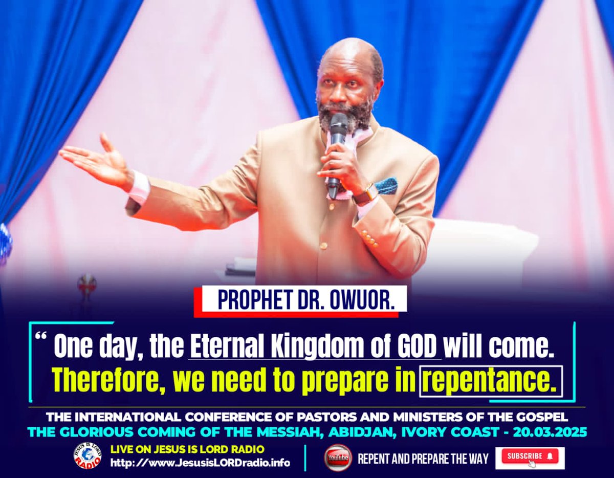 Just as it's said, the kingdom of God will surely come. #ThePeophetGrandEntry