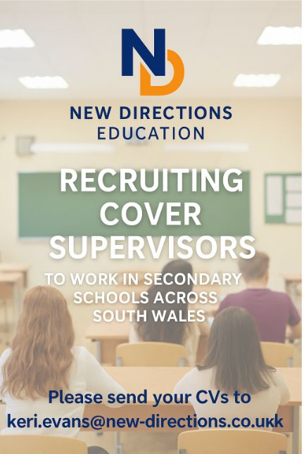 NDKeriEvans's tweet photo. 🎓 Step into the classroom, even without QTS!

 New Directions Education is hiring Cover Supervisors across South Wales — flexible roles, real impact

📧 keri.evans@new-directions.co.uk

hashtag#NewDirections hashtag#CoverSupervisors hashtag#LookingForWork https://t.co/uFNm7z0ZI1