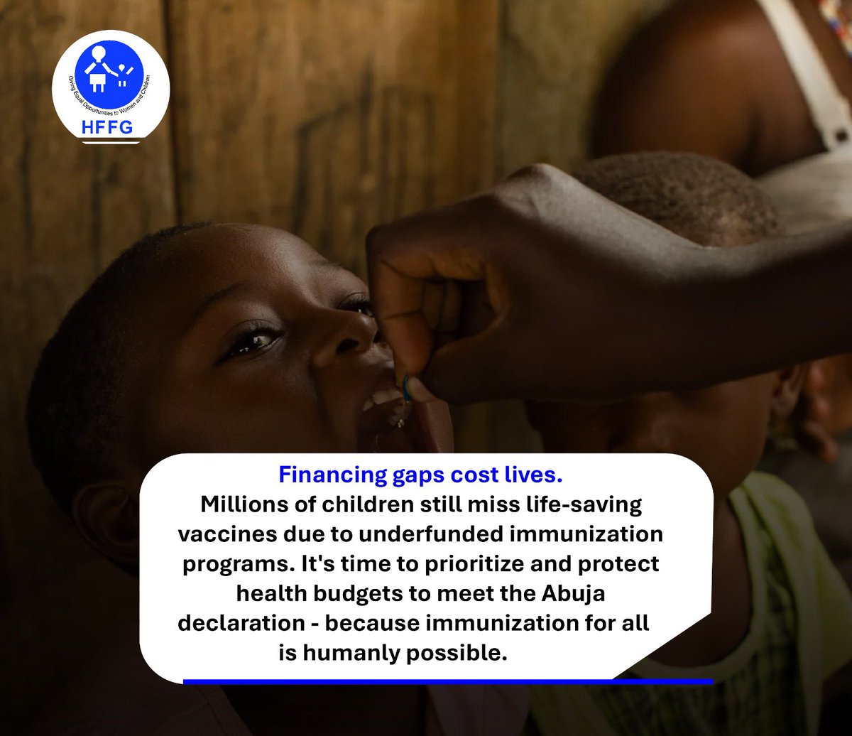 Financing gaps cost lives! 

Millions of children still miss life-saving vaccines due to underfunded immunization programs. 

#ImmunizeGH
#FAIRProject #immunizationweek #HFFG #GHAI