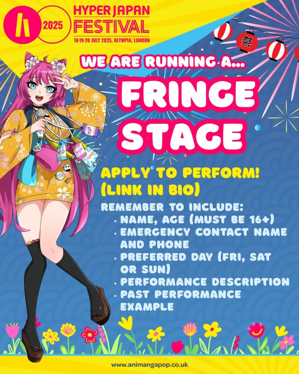 📣We are providing 15 minute slots for performances and longer slots for workshops and panels. Come and showcase your unique talents with us at one of the most exciting conventions in London!