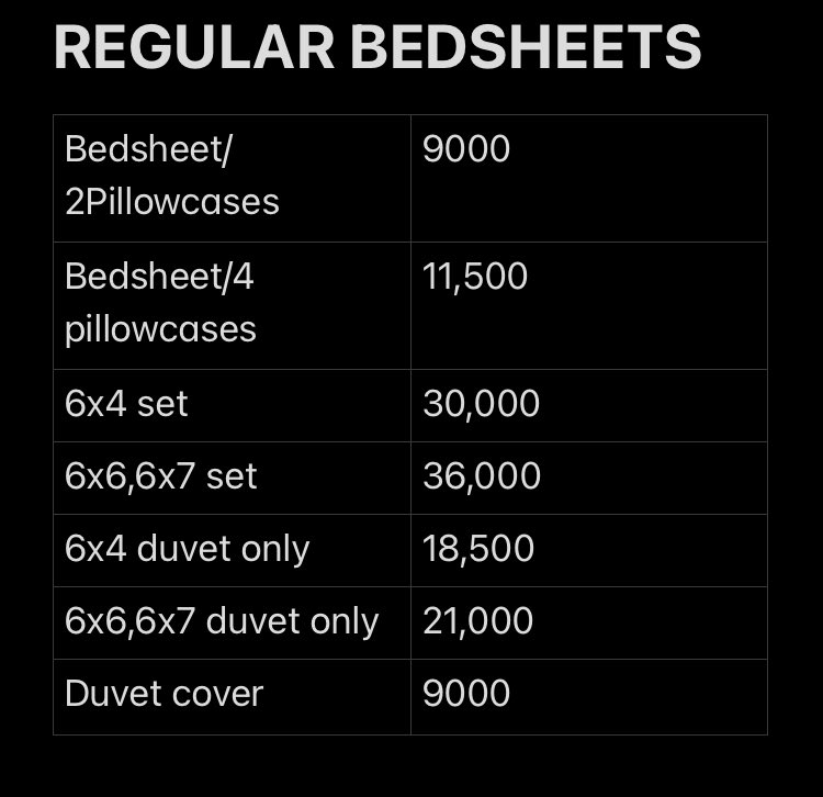 NanklingI's tweet image. Current price list of all our products 🙏🏽