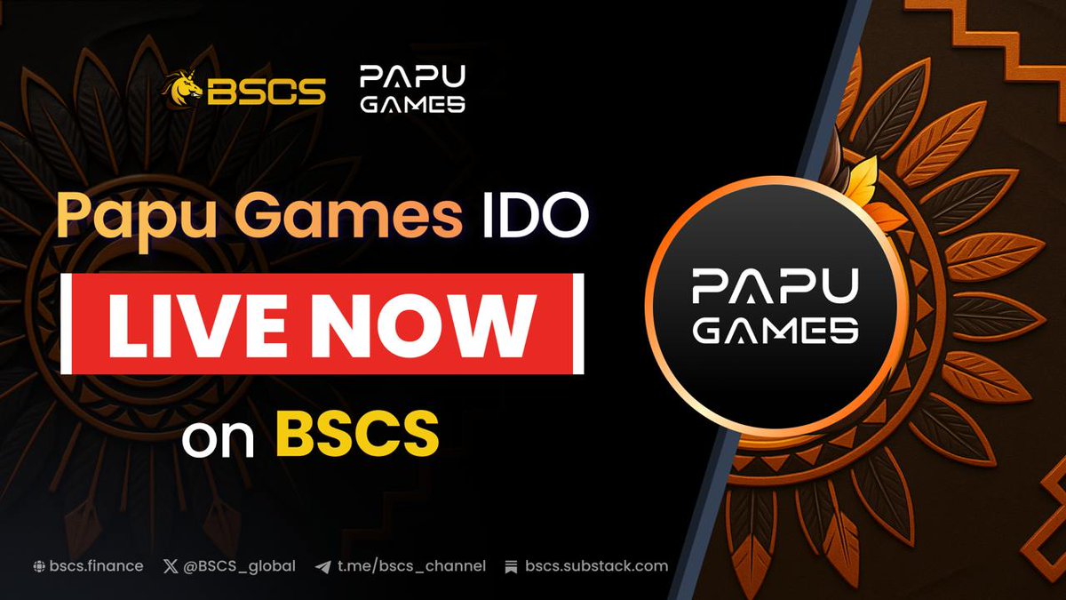 BSCS_Global's tweet photo. 🔥@PapuNextGen IDO IS LIVE NOW🔥

First Come, First Served Round!

ℹ️ Ticker: $PAPU
💵 IDO Price: $0.006
🔶Total Raise on BSCS: $200,000
👉Join at: https://t.co/zYuoXqX9ZT

⏰ IDO Time: 9 AM, Apr 29 - 7 AM, Apr 30 (UTC)
📆 Listing date: 30 Apr, 4:00 PM (UTC)
⏰ Token Claim on BSCS: 30 Apr, 4:00 PM (UTC)
💰 Vesting: 100% Unlock at TGE

#BSCS #PAPU #IDO