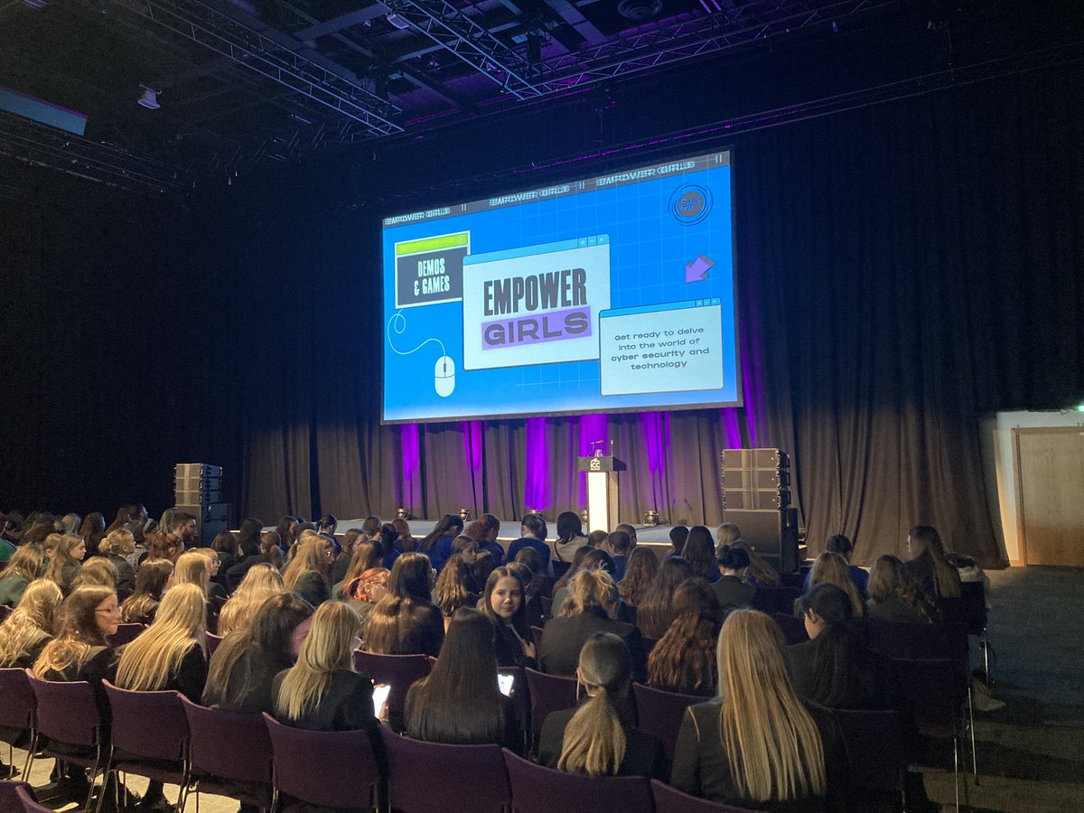 Year 8s at the CyberFirst Empower Girls Event at the ICC in Belfast. #empowergirls <a href="/assumptionlive/">Assumption Grammar</a>