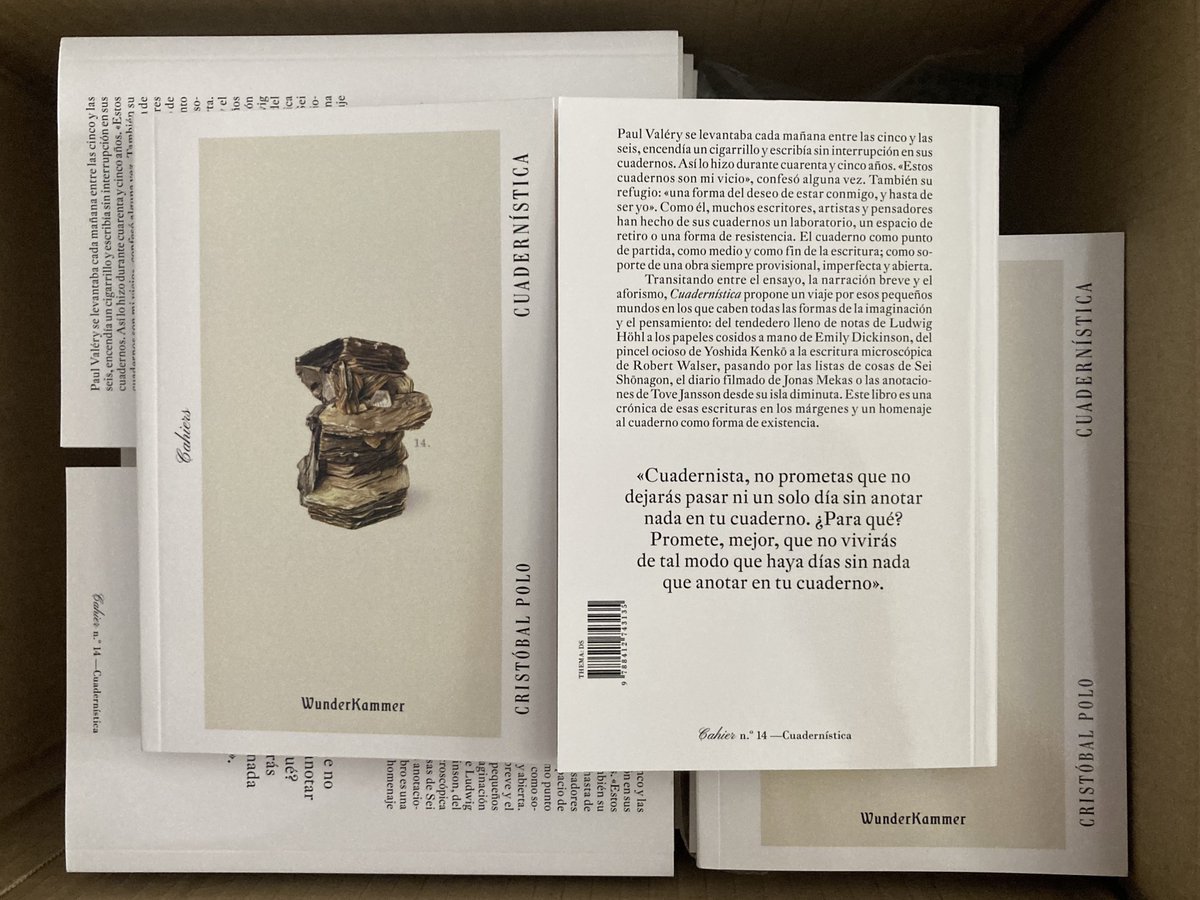 Fans de los Cahiers de Wunderkammer y amantes de los cuadernos en general: muy pronto vamos a darles una gran alegría. ¡Ya está aquí 'Cuadernística'! Tomen nota: el 12 de mayo en librerías.