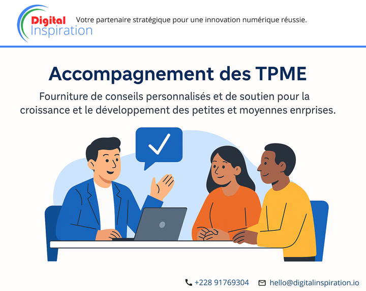 Is your business running smoothly but not taking off?
It's time to take action.
📍 Customized support
📍 Concrete action plan
📍 Real growth

#DigitalInspiration #DigitalInspirationIO #tgtech