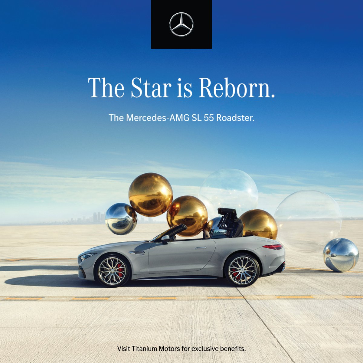 _TitaniumMotors's tweet photo. Embodies nothing less than the next era of mobility – The Mercedes-AMG SL 55 Roadster is here.
To know more, call Titanium Motors at 8190810000.
#MercedesAMGSL55 #SL55 #MercedesBenzIndia #vstgroup #TitaniumMotors https://t.co/JqnXyHj33J