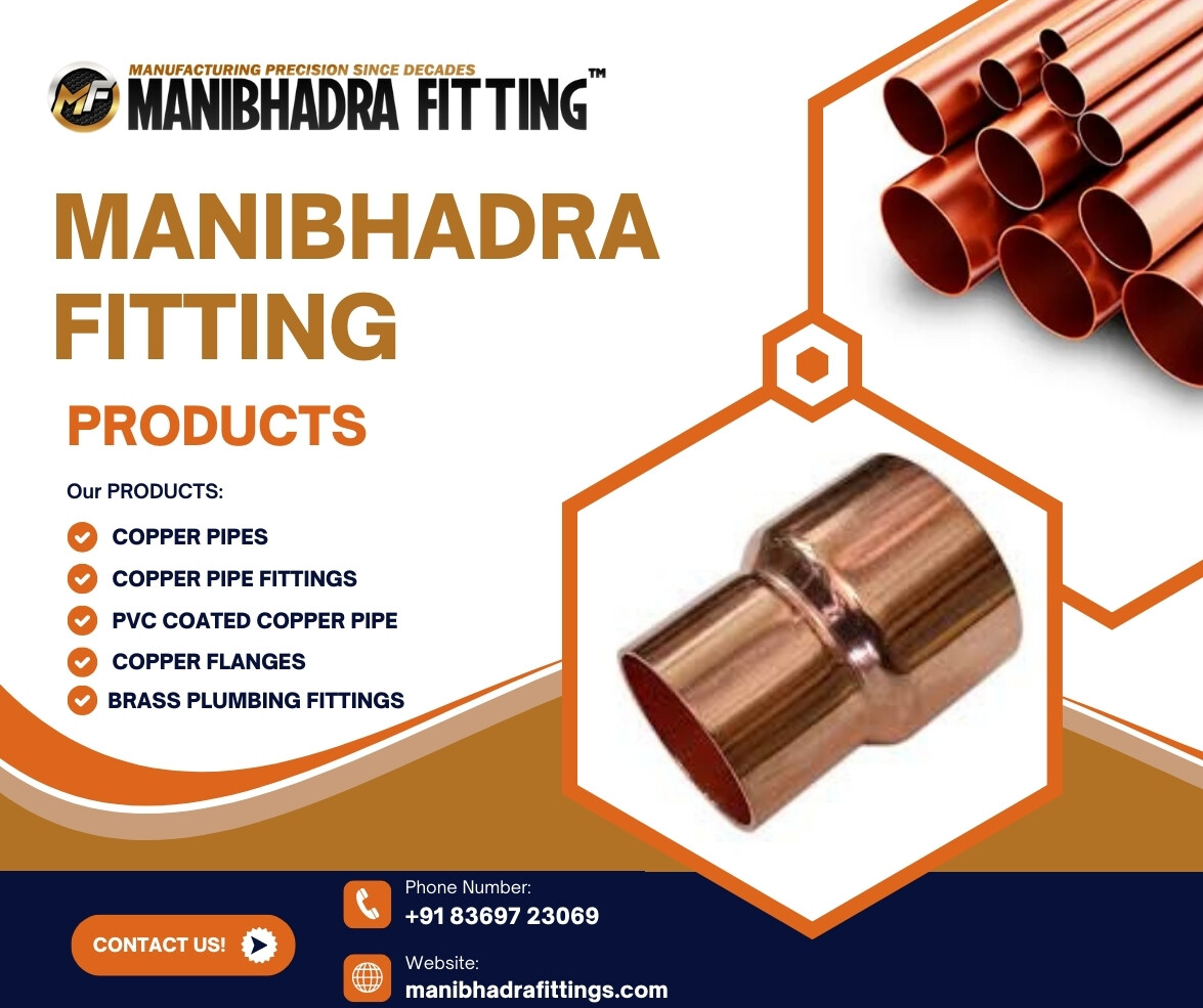 manibhadra889's tweet image. With Manibhadra Fitting, you get top-grade copper pipes, copper pipe fittings, PVC coated copper pipes, copper flanges, brass fittings, and MGPS copper pipes for unmatched quality.

manibhadrafittings.com/copper-couplin…

#CopperExperts #PlumbingSolutions #CopperPipes #BrassFittings #MGPS