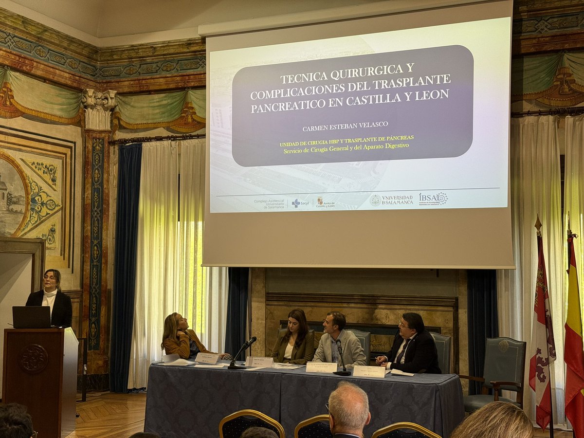 Celebramos hoy en #Salamanca la “IV Reunión de formación y seguimiento de trasplante páncreas-riñón” tras haber realizado de más de 100 trasplantes de este tipo en en #CAUSA .

¡Enhorabuena a la <a href="/BileductHUSA/">HBP Salamanca</a> y a todo el equipo por el excelente trabajo!

#SomosCAUSA #SomosSACYL