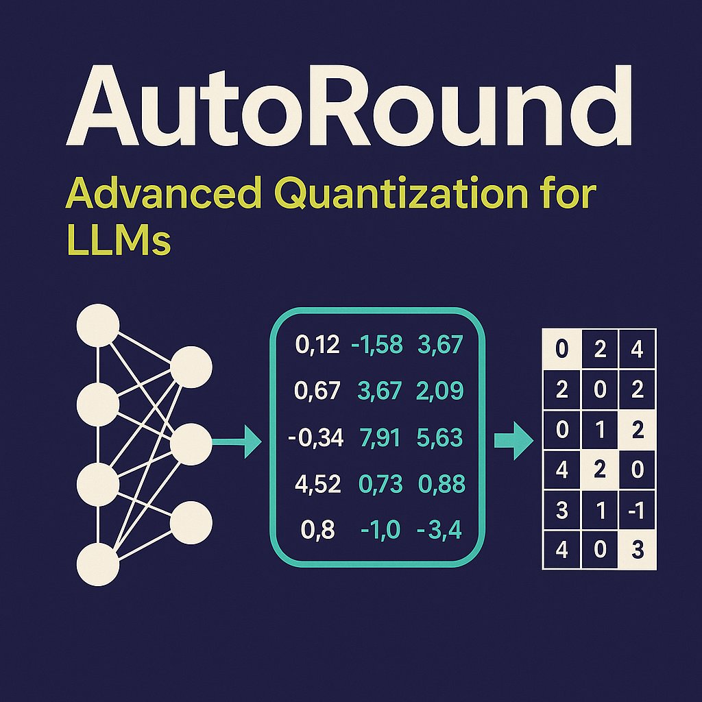 AutoRound is now in 🤗 Transformers!

Intel’s PTQ tool brings accurate INT2–INT8 quantization to LLMs &amp; VLMs — fast, flexible, and hardware-friendly (CPU, CUDA, Intel GPU).

> Mixed-bit, GPTQ/AWQ/GGUF export, 72B in minutes
> Models on Hugging Face (OPEA, etc.)

🔗 Benchmarks +