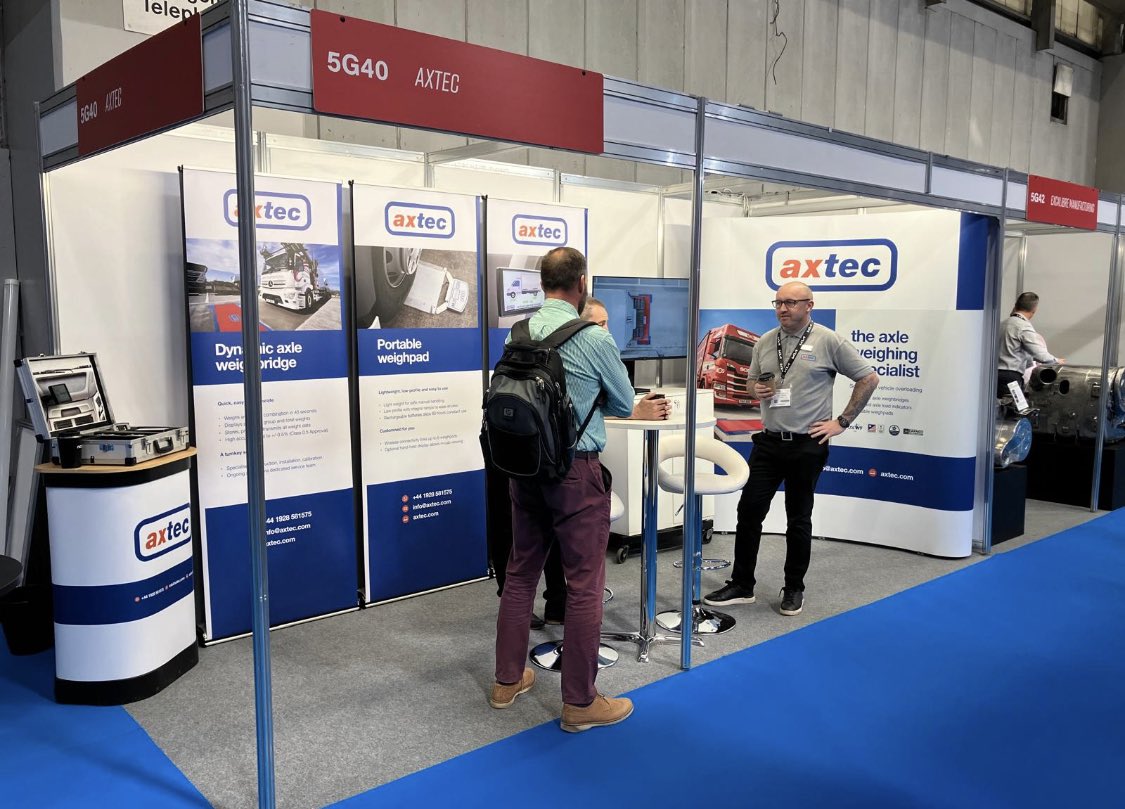 Set up and ready to go at the CV Show! Pop by and say hi to our team on stand 5G40 to hear all the latest developments in axle weighing technology.