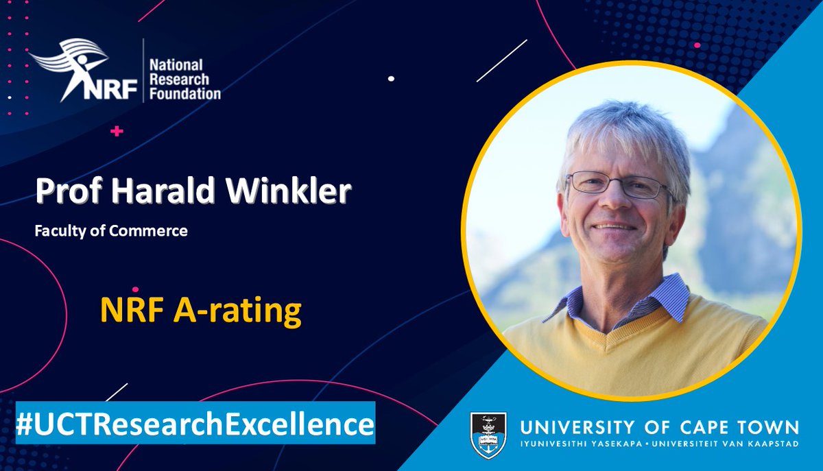 UCT Research (@uct_research) on Twitter photo Prof Harald Winkler (<a href="/HarryWinkler/">Harald Winkler (@haraldwinkler.bsky.social)</a>) received <a href="/NRF_News/">National Research Foundation of South Africa</a> A1-rating recognising his internationally leading scholarship and impact of interdisciplinary research at the nexus of development, climate change & social justice. #UCTResearchExcellence <a href="/Commerce_UCT/">UCT Commerce</a>. Prof Harald Winkler (<a href="/HarryWinkler/">Harald Winkler (@haraldwinkler.bsky.social)</a>) received <a href="/NRF_News/">National Research Foundation of South Africa</a> A1-rating recognising his internationally leading scholarship and impact of interdisciplinary research at the nexus of development, climate change & social justice. #UCTResearchExcellence <a href="/Commerce_UCT/">UCT Commerce</a>.