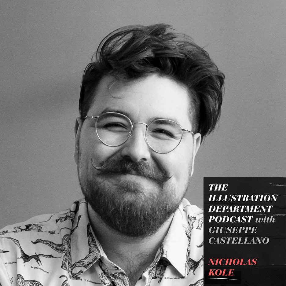 Episode 307 of the #IDPodcast—with illustrator and character designer, Nicholas Kole—is now available!

Nicholas talks about what “feeling” has to do with character design; why artists should follow the 80/20 rule; and more.

⚡️illustrationdept.com/idpodcast