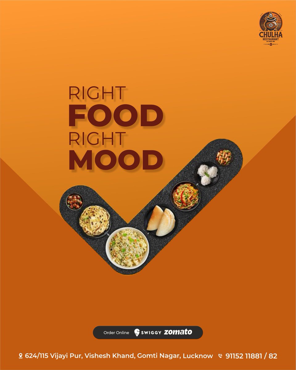 ChulhaLucknow's tweet photo. ✔️ Right food. Right mood.
You made the delicious#flavorsapproved

📍 Gomti Nagar, Lucknow
📞 Call Now: +91 9115211881 / 82

#ChulhaChoice #TickOfTaste #FlavorsApproved https://t.co/XcFt8uemad