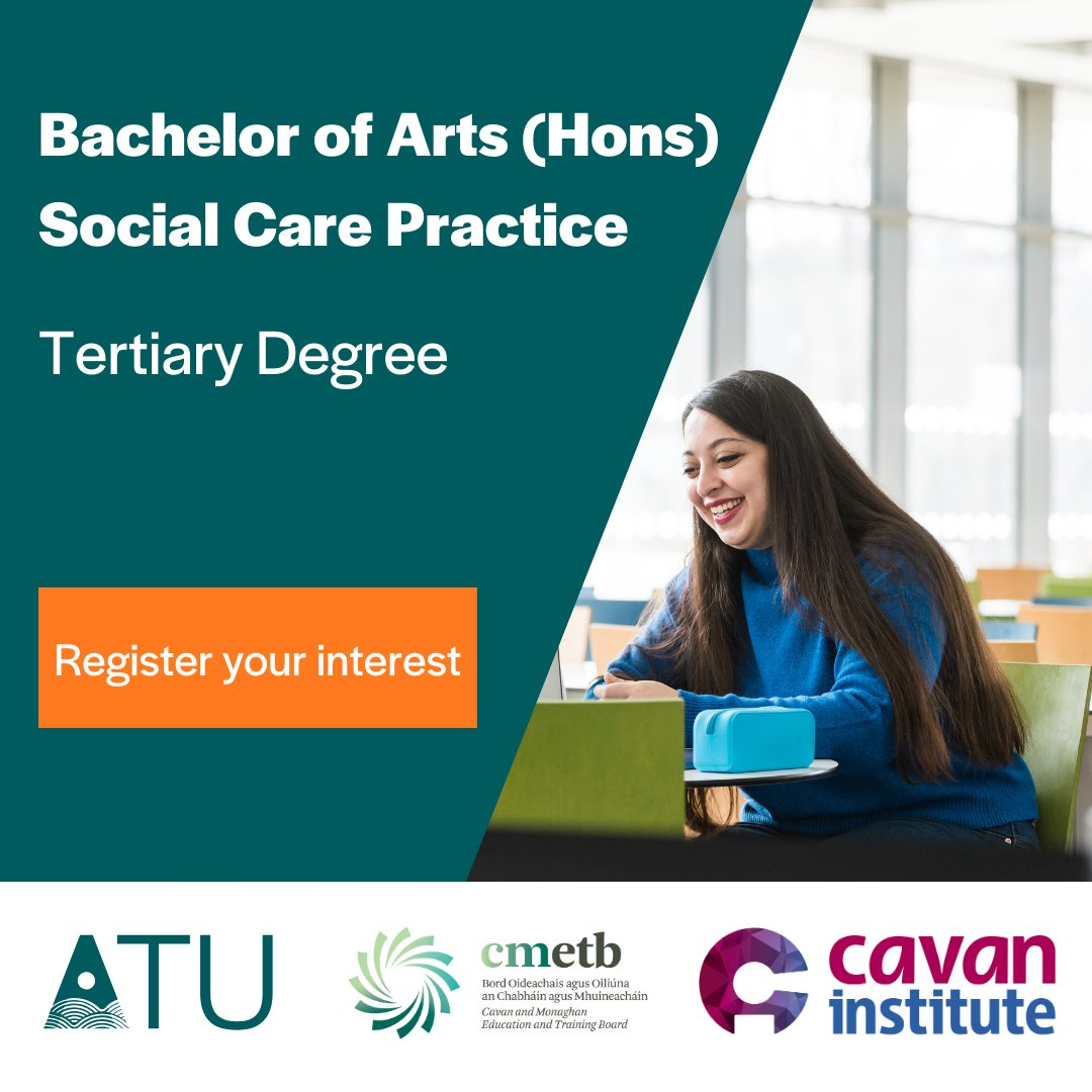 Cavan Institute, in association with Atlantic Technological University (ATU), have launched a new Tertiary degree programme, the BA (Hons) in Social Care Practice.

Explore university education in a flexible learning environment at Cavan Institute. 

Visit cavaninstitute.ie/course/bachelo…