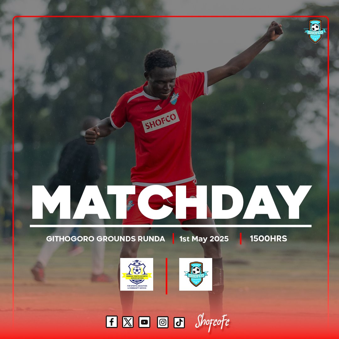 We are ready. 
This Thursday we travel to the posh areas of Runda to face RYSA at the Githogoro Grounds 

#shofcofc   #balltamu   #FootballKe