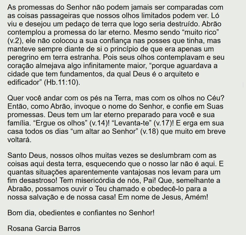 Jair47240183's tweet photo. Gênesis 13 - comentário por Rosana Barros - fragmento
TEXTO COMPLETO : https://t.co/x3p8fffTwn
#Bíblia #Gênesis #Gênesis13 #Gn13 #rpSp https://t.co/QUjpgIxlkP