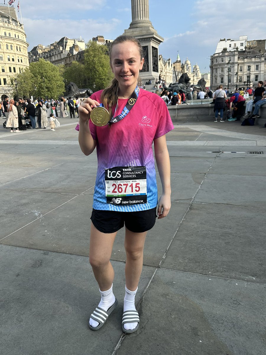 On Sunday I had the most amazing day supporting my champion liv run the London marathon for <a href="/ClaireHouse/">Claire House</a>, every emotion possible what a day #londonmarathon2025