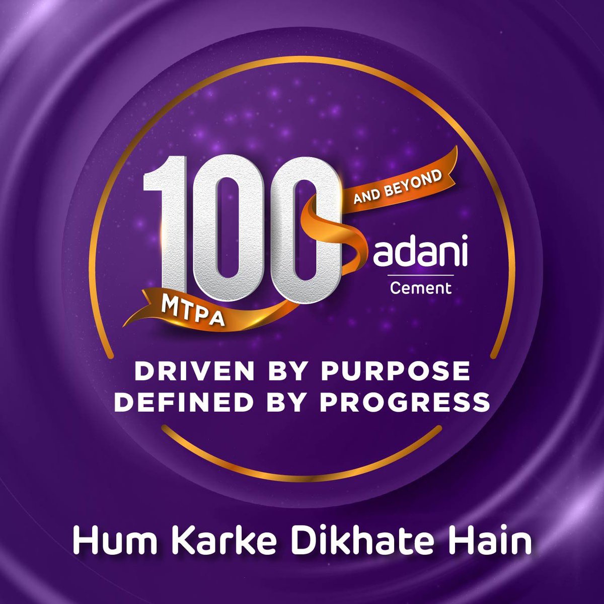 Thrilled to share that Adani Cement has crossed 100 MTPA capacity in just 30 months. This journey has been one of balancing scale and speed with sustainability. We are guided by the Chairman’s vision to increase capacity to 140 MTPA by FY28 and are well on track to achieve this.