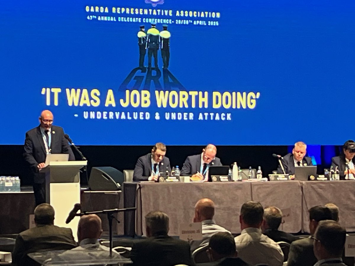 GRA President Mark O'Meara officially opens Annual Delegates Conference 2025 at the INEC Killarney. Thanking all delegates for their effort and support. A busy two days ahead. #GRARep #ADC