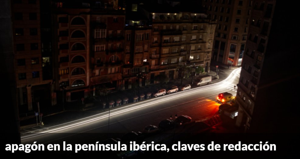 Fundeu's tweet photo. Con motivo del apagón eléctrico que ha afectado especialmente a España y Portugal, en esta #recoFundéu se ofrecen unas claves lingüísticas para las noticias relacionadas. 🧵 https://t.co/Nj0FR0UifK