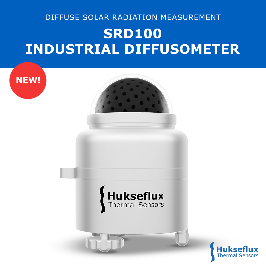 Our long-awaited new solar radiation sensor has arrived! Meet the revolutionary #SRD100 industrial #diffusometer. Click on the link to read more: shorturl.at/a0lGc

#Hukseflux #diffusometer #solarradiation #PVmonitoring #diffusesolar