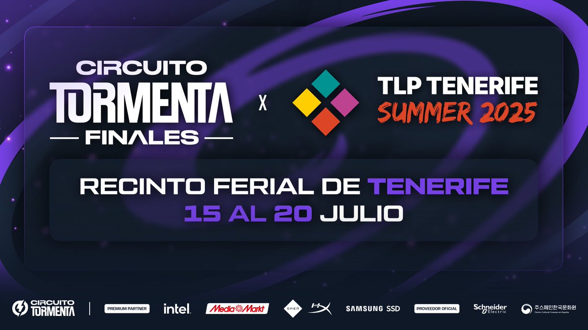 Como ya os contamos en el stream de <a href="/granadagaming/">Granada Gaming Festival 🎮</a>...

¡La Gran Final de <a href="/lol_es/">League of Legends ES</a> y <a href="/VALORANTes/">VALORANT</a> de las Finales del CT serán en <a href="/TLPTenerife/">TLP Tenerife</a>!

Os esperamos del 15 al 20 de julio para disfrutar de un cierre de temporada épico⚡