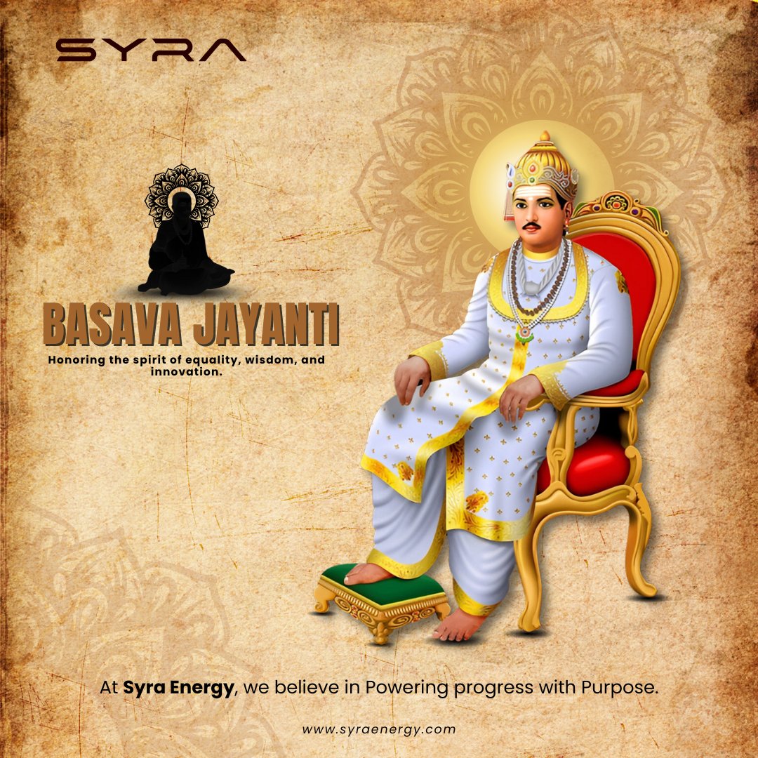 syraepl's tweet image. This Basava Jayanti, let’s ride forward with bold thoughts and clean energy. ⚡
Equality. Innovation. Purpose.
#SyraEnergy #BasavaJayanti #RideTheChange