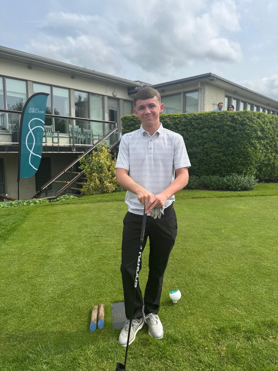 Well done to Tadhg Smith who competed in the @golfirelandofficial All Ireland School Boys Golf Final, held in Milltown Golf Club. This is an incredible achievement and we are very proud of Tadhg.