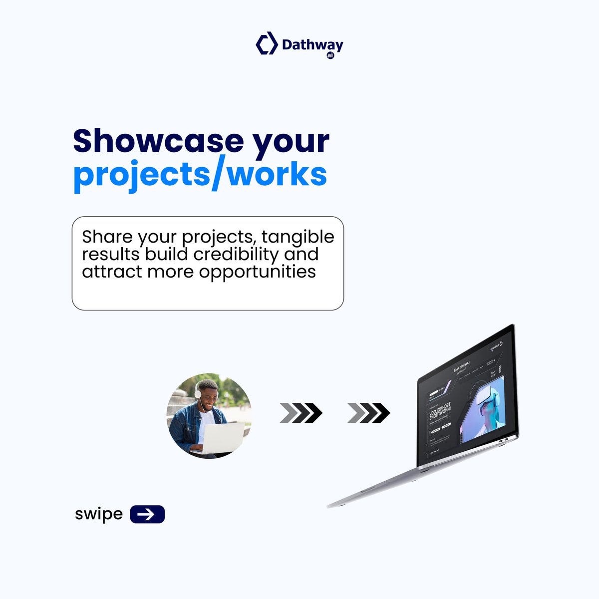 DathwayAi's tweet image. It’s time to stop blending in, and start showing the world what makes you different.

#techpersonalbranding  #techcareertips  #BuildYourBrand  #CareerGrowth  #personalbranding101  #dathway