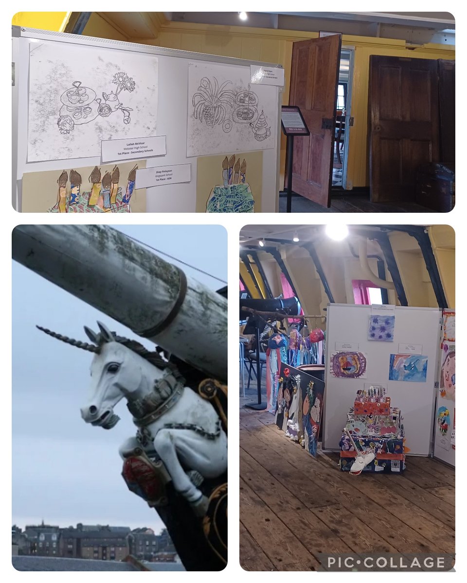 Well done to our brilliant 3rd year pupils who won places in the secondary category of the HMS Unicorn's, 200th anniversary competition! Lailah won first place and Reyhan won second- well done 👏! <a href="/WebstersHigh/">WebstersHigh</a> <a href="/HMSUnicornship/">HMS Unicorn</a> #achievement