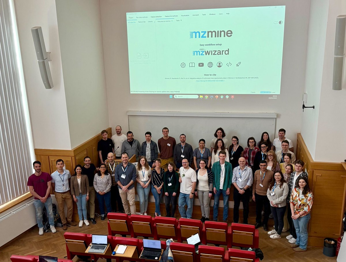 Tomáš Pluskal (@tomas_pluskal) on Twitter photo Another year, another <a href="/mzmine_project/">mzmine</a> workshop at <a href="/IOCBPrague/">IOCB Prague</a>! Both new and advanced users are learning about the latest mzmine features from our amazing instructors <a href="/AnsgarKorf/">Ansgar Korf</a>, Josh Smith, <a href="/tito_damiani/">juan carlos tito damiani</a>, and <a href="/roman_bushuiev/">Roman Bushuiev</a>. Also thanks to Mélissa Nothias for her great keynote! Another year, another <a href="/mzmine_project/">mzmine</a> workshop at <a href="/IOCBPrague/">IOCB Prague</a>! Both new and advanced users are learning about the latest mzmine features from our amazing instructors <a href="/AnsgarKorf/">Ansgar Korf</a>, Josh Smith, <a href="/tito_damiani/">juan carlos tito damiani</a>, and <a href="/roman_bushuiev/">Roman Bushuiev</a>. Also thanks to Mélissa Nothias for her great keynote!