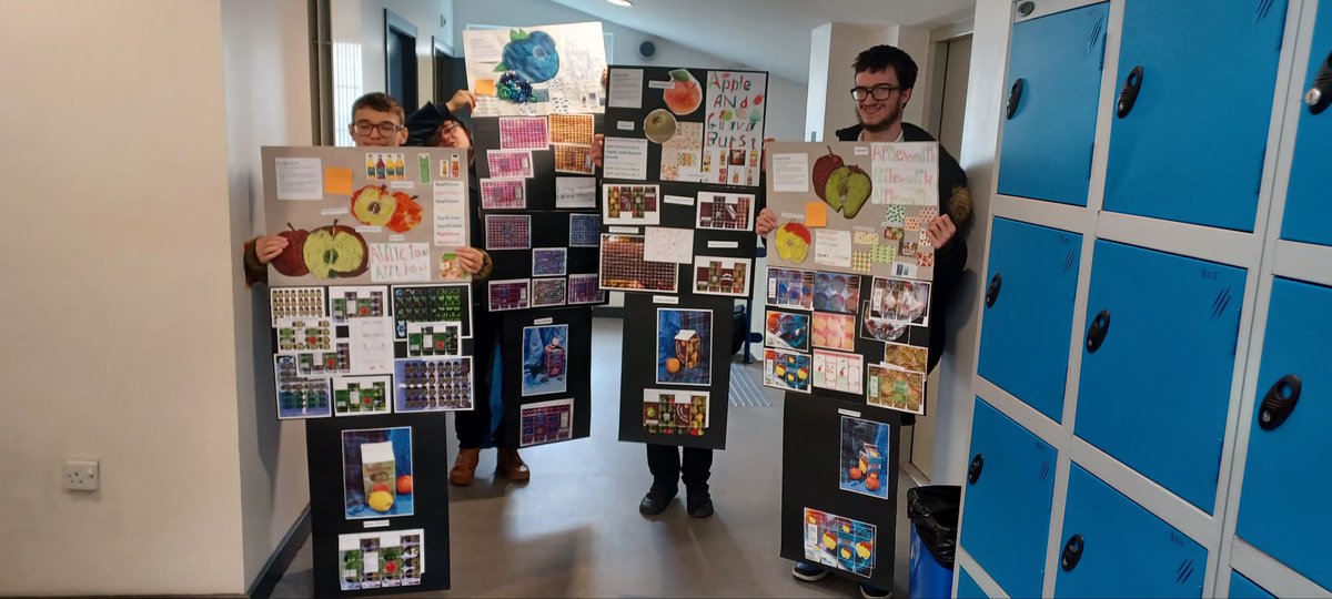 Well done for to our ASN senior class for doing a great job completing their Nat 3/4 juice packaging design units 👏! <a href="/WebstersHigh/">WebstersHigh</a> #achievement #creativity