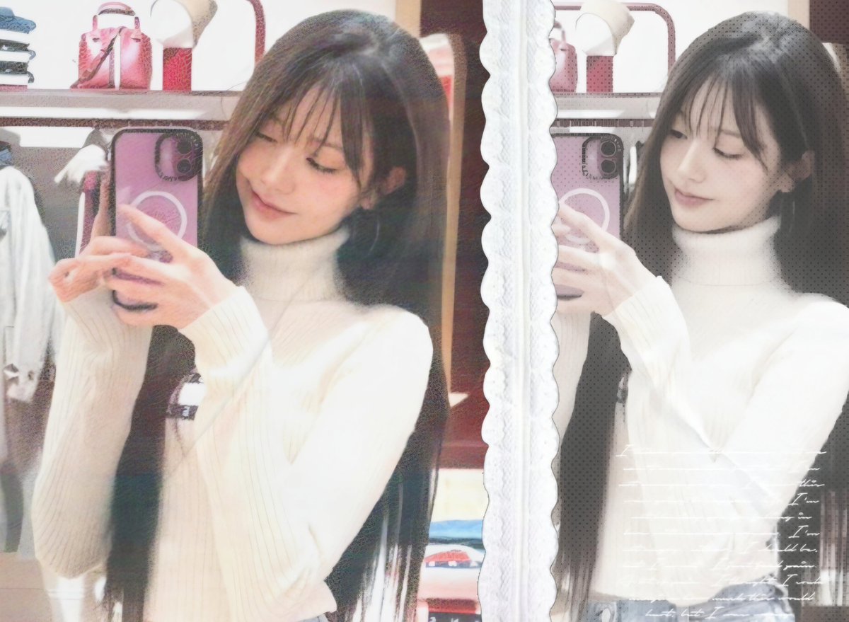 Reflections  of  grace — just  me,  a  sweet  smile,  and  timeless  beauty.  ˚˖𓍢 🌷 ✧˚. 🎀 ⋆