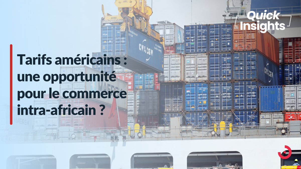 ConcertoPR's tweet photo. 🔴🇺🇸 #QuickInsights | Tarifs douaniers américains : une opportunité pour le commerce intra-africain ou une menace pour l’#AGOA ?
L’imposition de tarifs par les États-Unis pourrait marquer la fin de l’AGOA, avec un impact direct sur des économies comme l’Afrique du Sud, le Lesotho ou Madagascar.
Face à ce défi, les pays africains doivent accélérer l’harmonisation de leurs politiques commerciales et surmonter les obstacles structurels.
La #ZLECAf pourrait compenser cette perte d’accès aux marchés américains, le commerce intra-africain ayant déjà crû de 7,7 % en 2024.
L’Afrique peut-elle en faire un levier de résilience, ou les tensions avec les États-Unis freineront-elles cet élan ?
🔗 https://t.co/ntrJDFsSeb
