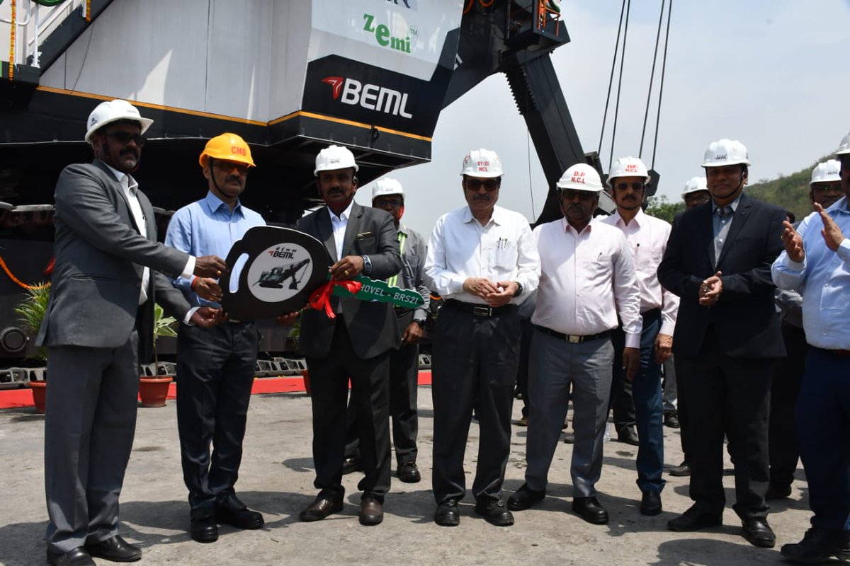 Historic Milestone for India's Mining Sector
<a href="/BEMLltd/">BEML India</a> proudly launches BRS21, the nation’s first indigenously designed &amp; manufactured 720-tonne electric rope shovel, at Nigahi Mines, Singrauli.
Engineered in record time of 24 months, this flagship equipment marks a transformative