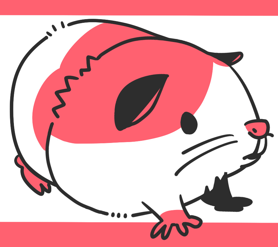 「単色で動物を描くのが密かなブーム#ゴールデンウィークSNS展覧会2025 」|ハッサンのイラスト