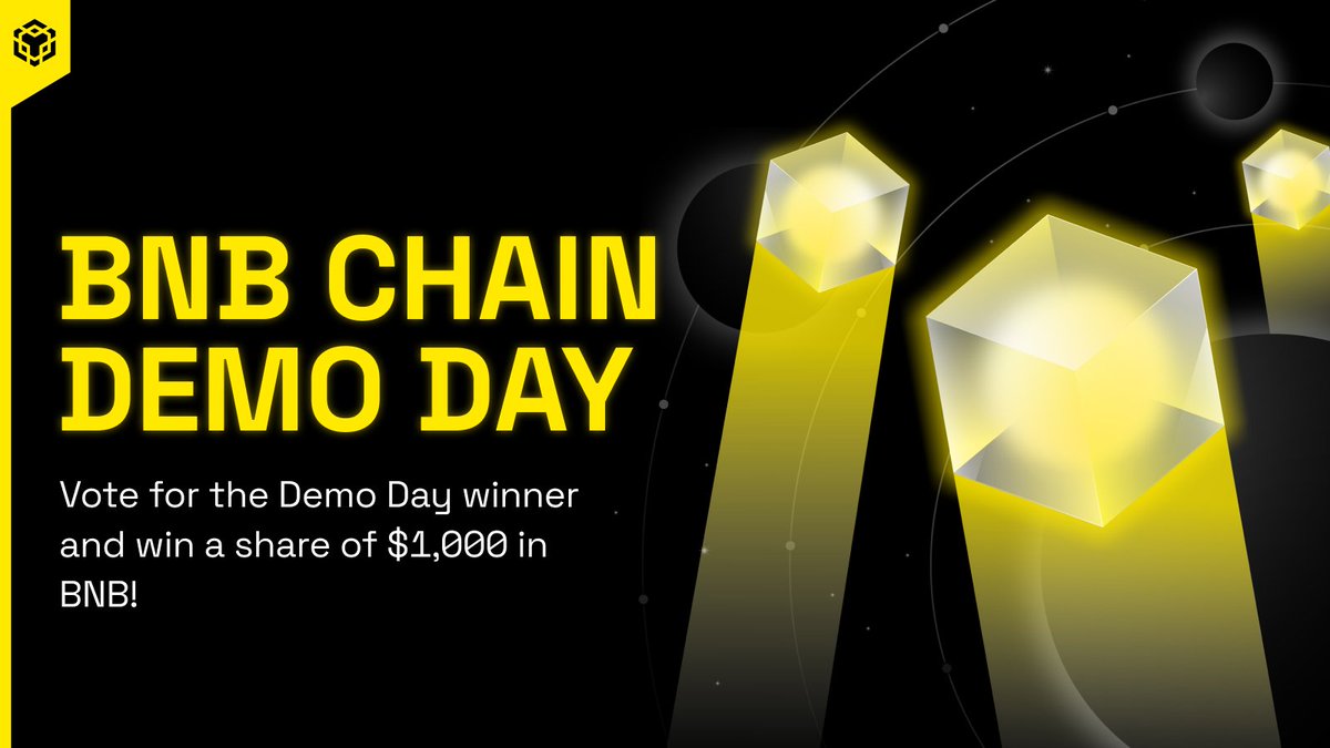 在線參與 #BNBChainDemoDay 項目投票🏆

無論您在活動現場或是在線觀看直播，都有機會贏 $1,000 等值的 BNB！

參與方式：
🔸 在 X（評論區🔗） 或 YouTube 觀看直播：youtube.com/watch?v=pLkZIj…
🔸 點擊下方連結，為你支持的項目投票：
🔗 forms.gle/TLJyA6Jz1y7CrH…
🔸 轉發此貼文。
🔸 在貼文下方留言