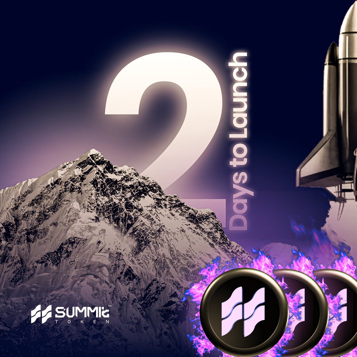 _summit_token's tweet photo. The summit is within sight.🏔️
In just 2 days, Summit Token launches!
Bringing real-world impact and crypto innovation together.
The world is about to feel the shift. Are you ready?
#SummitToken #Countdown #Crypto https://t.co/xuUoOWoDwk