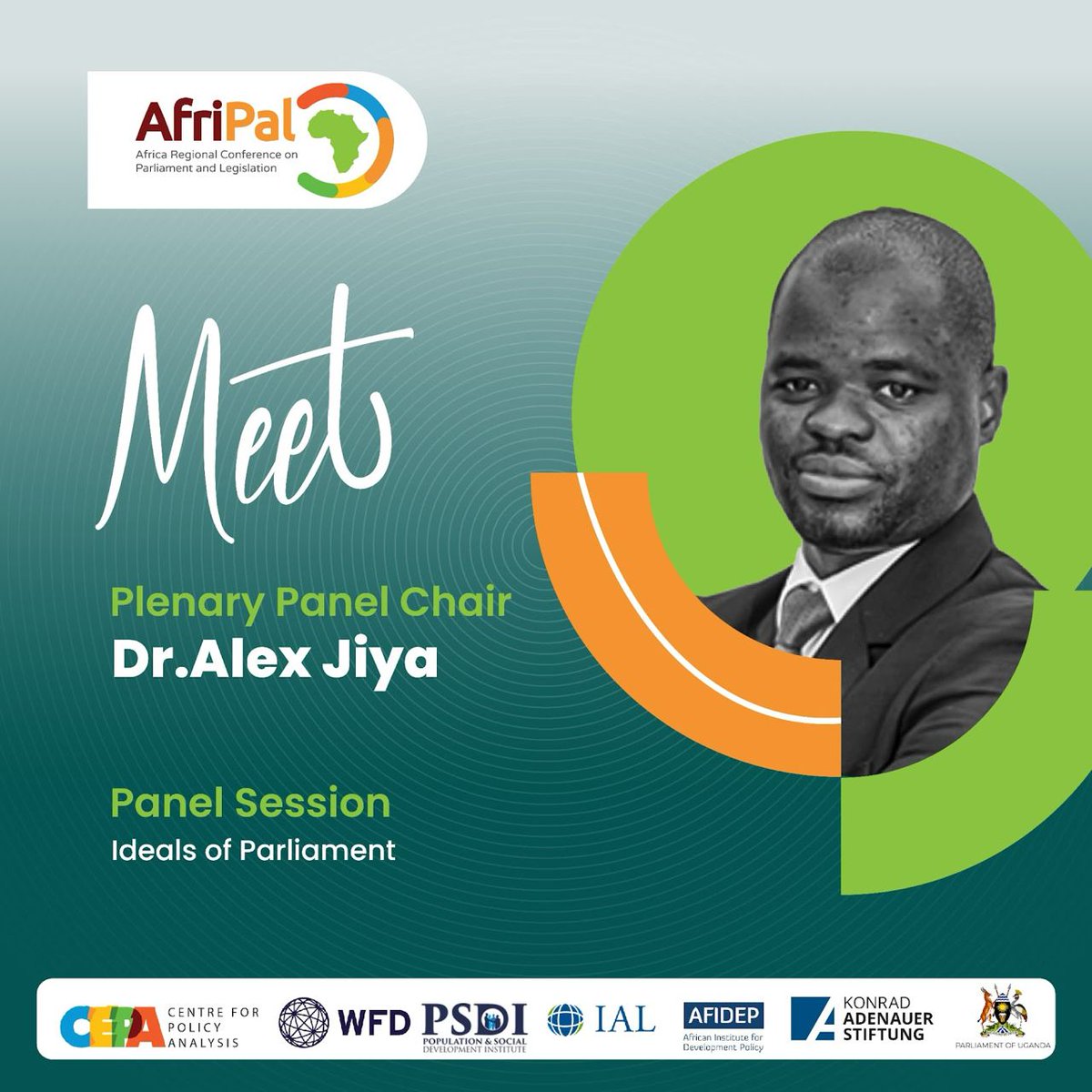 AFRIPAL Conference (@afripalconf) on Twitter photo Meet #AFRIPAL2025 Plenary Panel Chair Dr. <a href="/alex_jiya/">Alex Nester Jiya, PhD.</a> as he leads the session on “Ideals of Parliament” unpacking integrity, representation & accountability in African legislatures.
🗓️ June 18–20
📍 Hotel Africana, Kampala
🔗 Register: afripal.org/register Meet #AFRIPAL2025 Plenary Panel Chair Dr. <a href="/alex_jiya/">Alex Nester Jiya, PhD.</a> as he leads the session on “Ideals of Parliament” unpacking integrity, representation & accountability in African legislatures.
🗓️ June 18–20
📍 Hotel Africana, Kampala
🔗 Register: afripal.org/register