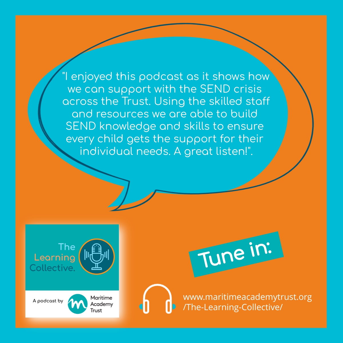 We love receiving your feedback (it’s almost as satisfying as getting a full, uninterrupted PPA slot), and this latest testimonial is no exception. If you haven’t tuned in, now’s the perfect time to catch up:
open.spotify.com/show/2TFqAnri3…
maritimeacademytrust.org/The-Learning-C…