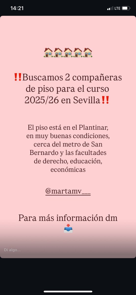 Hola!! Buscamos compis de piso! Si estas interesado háblame!! #pisosevilla #dondevivirsevilla #plantinar #pisoestudiantes #2025
