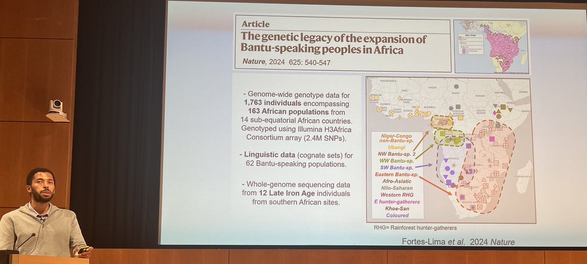 Marta @MartaMLahr (@martmlahr) on Twitter photo Fascinating insights into genetic diversity in #Africa and specially #Bantu speakers by <a href="/CesarFortesLima/">Cesar Fortes-Lima</a> 😁
#HumanEvo25 Fascinating insights into genetic diversity in #Africa and specially #Bantu speakers by <a href="/CesarFortesLima/">Cesar Fortes-Lima</a> 😁
#HumanEvo25