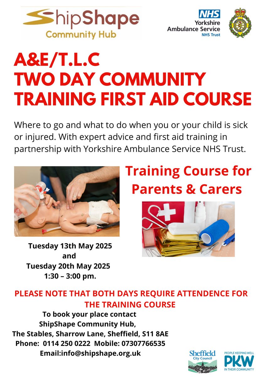 Ring 0114 250 0222 to book a place