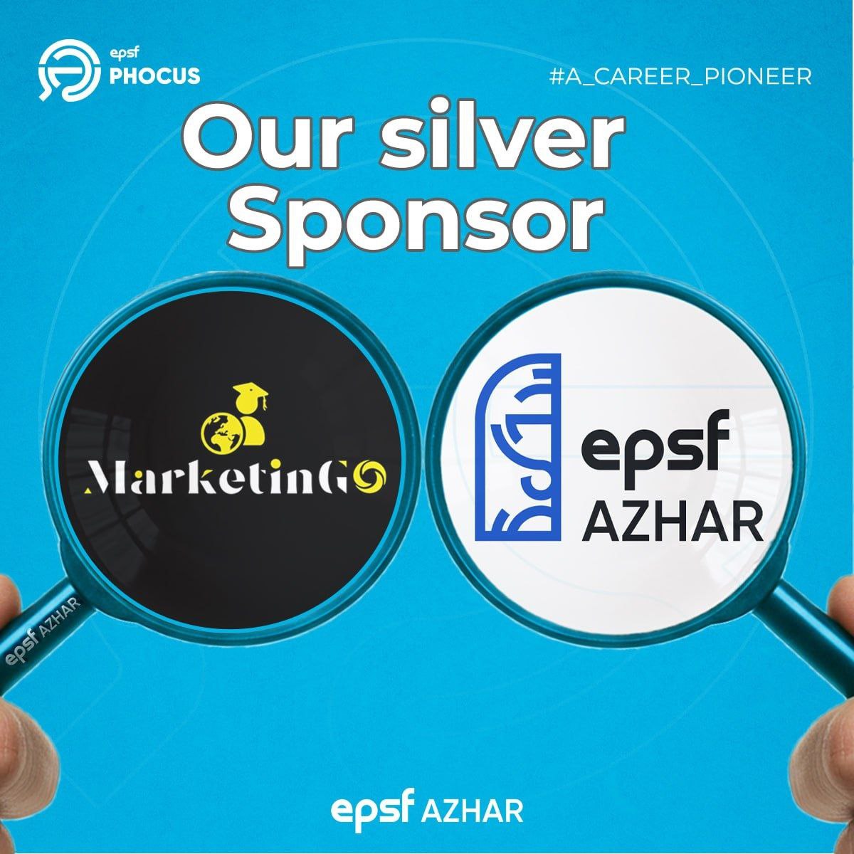 شكرًا لـ *MarketinGo* على رعايتهم الفضية لمؤتمر PHocus.
 برامجكم التعليمية المتميزة في التسويق الصيدلي ساهمت في إثراء محتوى المؤتمر.

#PHocus #MarketinGo #SilverSponsor #PharmacyMarketing