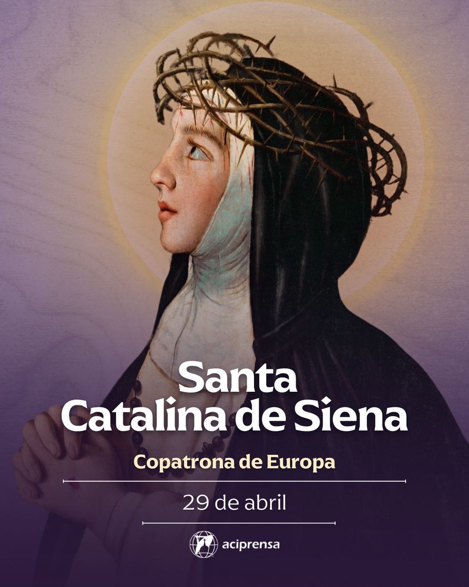 Cada 29 de abril, la Iglesia Católica celebra a Santa Catalina de Siena (1347-1380), mística, virgen y Doctora de la Iglesia. 

Catalina fue una mujer extraordinaria en todo sentido, poseedora de una sencillez única, que combinó muy bien con su fuerza espiritual: siendo
