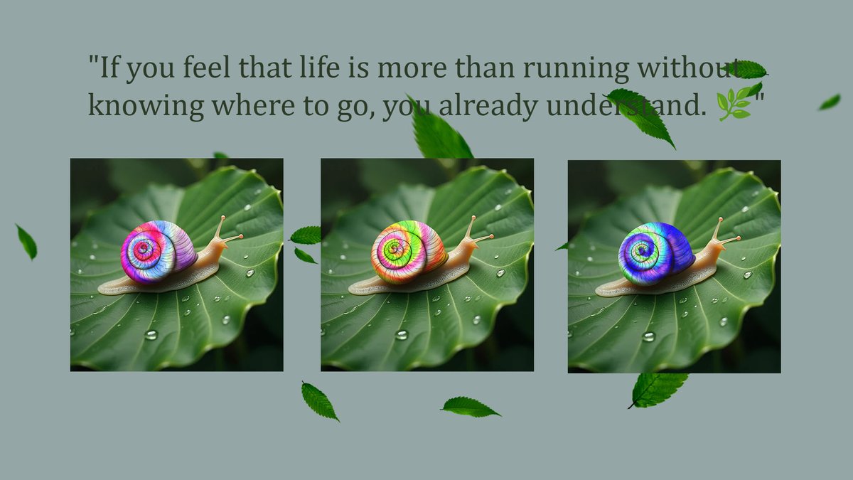 colorfulsnailIO's tweet photo. GM!!! If you feel that life is more than running without knowing where to go, you already understand.
#SnailGlow #Snail #Colorfulsnail #NFT #NFTCommunity #NFTCollection #CryptoArt #DigitalArt #NFTProject #NFTMarketplace #NFTArtist #Web3 https://t.co/QDfMeOnIr1