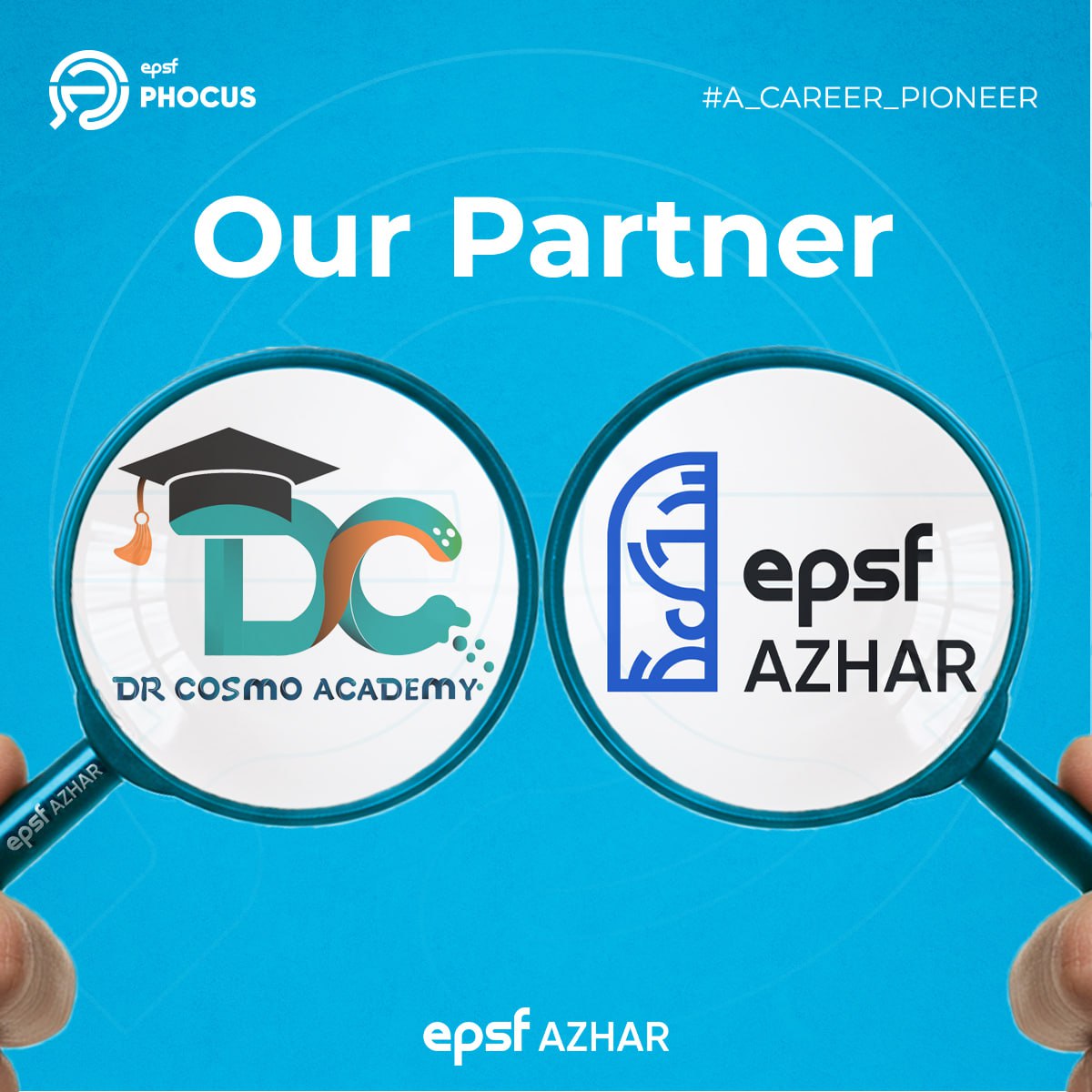 شكر خاص لـ *Dr. Cosmo Academy* على شراكتهم في مؤتمر PHocus. 
برامجكم التعليمية ساهمت في تعزيز المعرفة والمهارات لدى المشاركين.

#PHocus #DrCosmoAcademy #MedicalEducation #Partnership