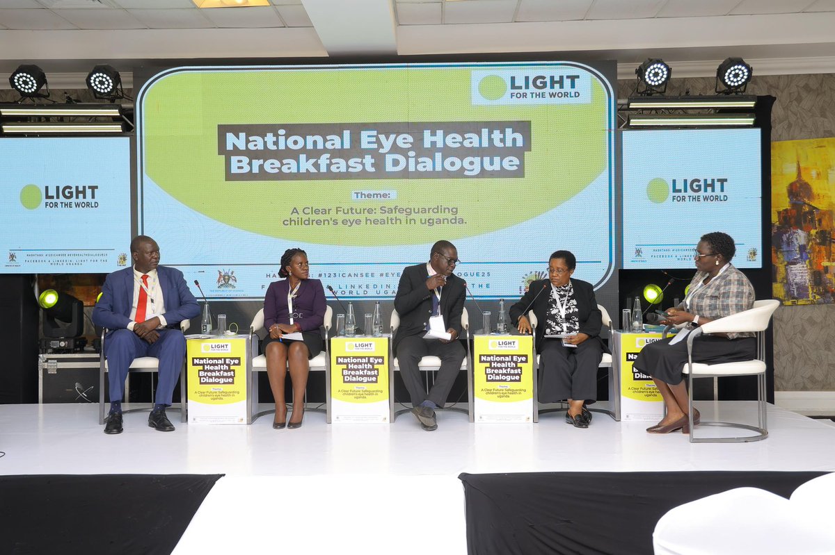 National Eye Health Dialogue: "A Clear Future: Safeguarding Children’s Eye Health"

Expert panelists tackle critical topics:
- Preventing Childhood Blindness
- Early Screening &amp; Intervention
- Integrating Eye Health into School Program 

#123ICanSee #EyeHealthDialogue25
<a href="/LftWUG/">Light For The World Uganda</a>