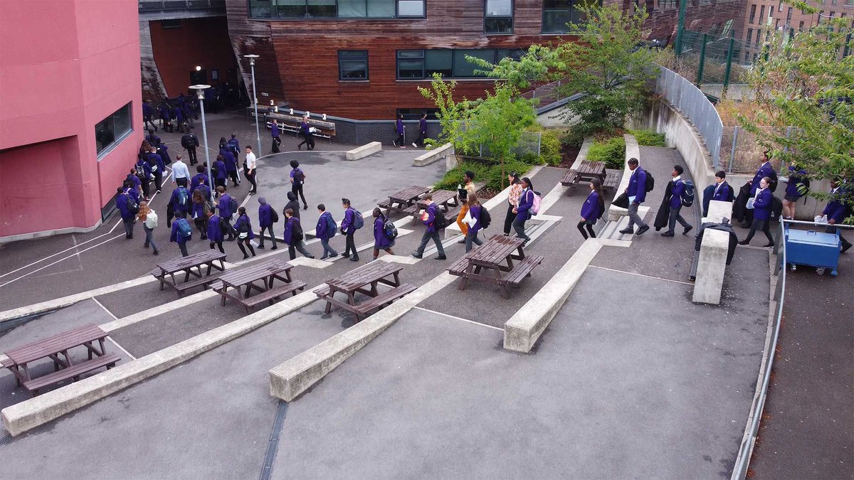 Great to be back at Bridge Academy in Hackney this morning as we begin capturing material for 2 new promotional videos to add to the pair we created back in 2023: jmotion.co.uk/bridge-academy…